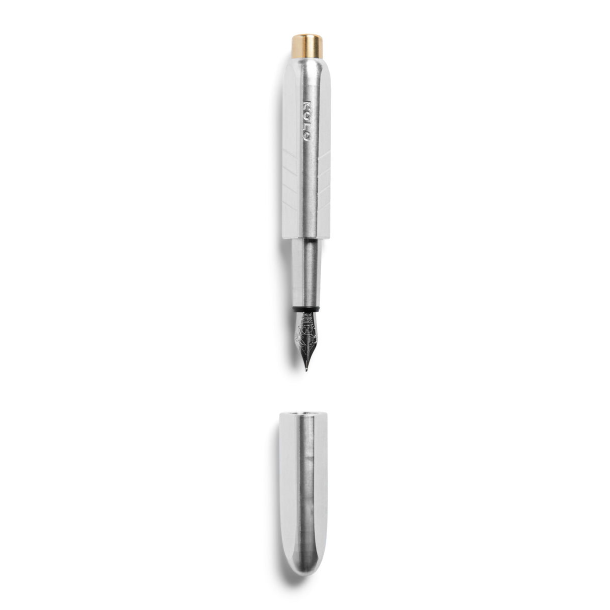 Kolo Tino Fountain Pen - Raw Aluminum