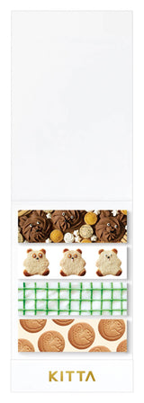 KITTA Portable Washi Decorative Tape -Stamp style Clear -: Bedtime