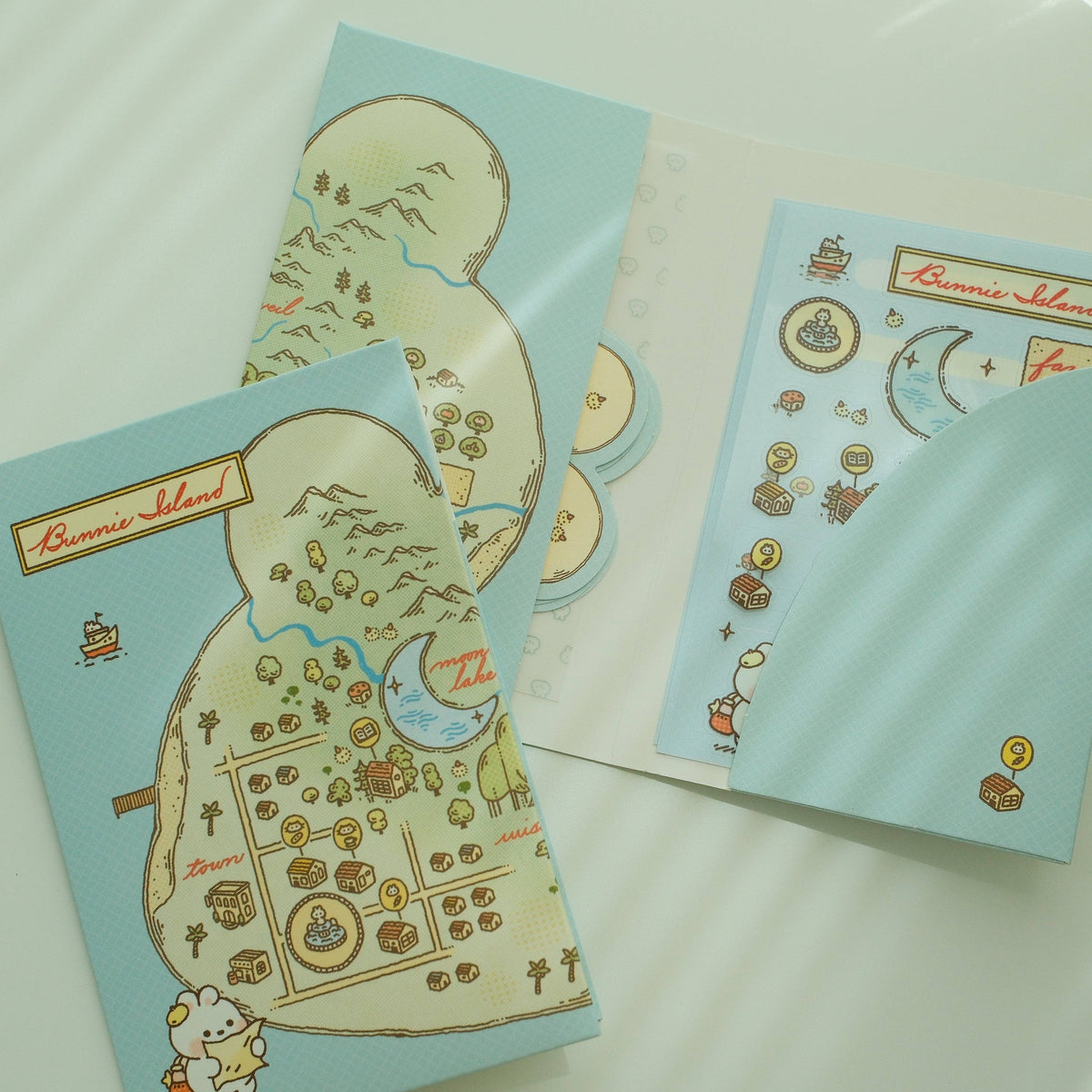 2jingis2jing Bunnie Island Mini Stationery Pack