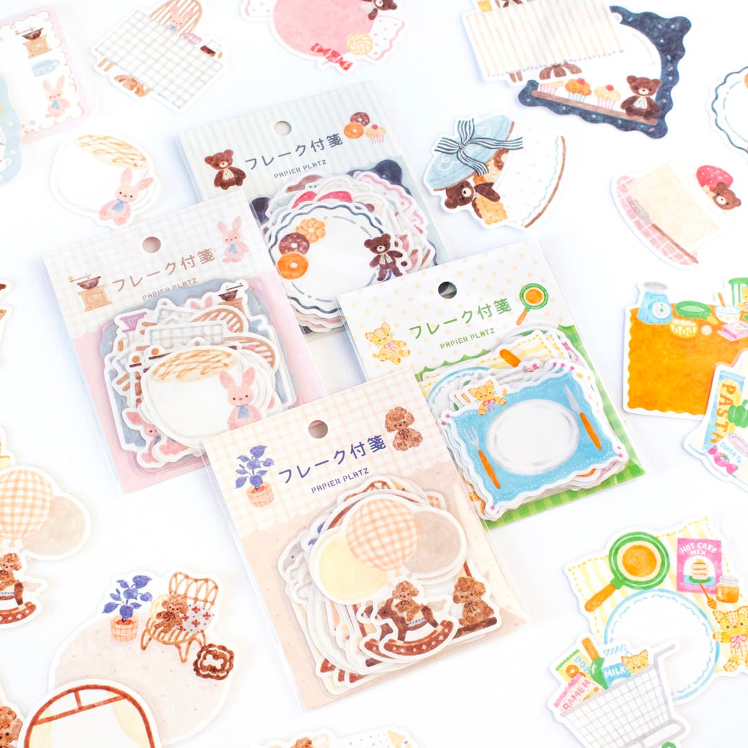 Papier Platz Nakauchi Waka Flake Sticky Notes - Dog and Interiors