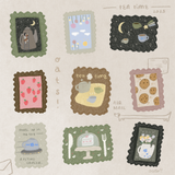 dana ate oatmeal! Tea in the Sky Kiss Cut Sticker Roll