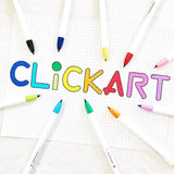 Zebra ClickArt Retractable Marker Pen - .6mm