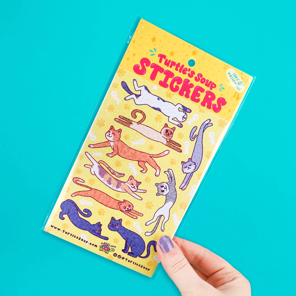 Long Cats Vinyl Sticker Sheet