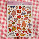 TINYSTORE Illustrated Large Scrapbooking Sticker Sheet