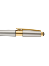 Edge Sonic Titanium Lacquer with Gold PVD Rollerball Pen Side