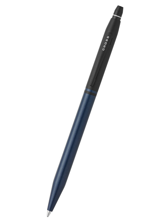 Click Tuxedo Satin Metallic Blue Ballpoint Pen