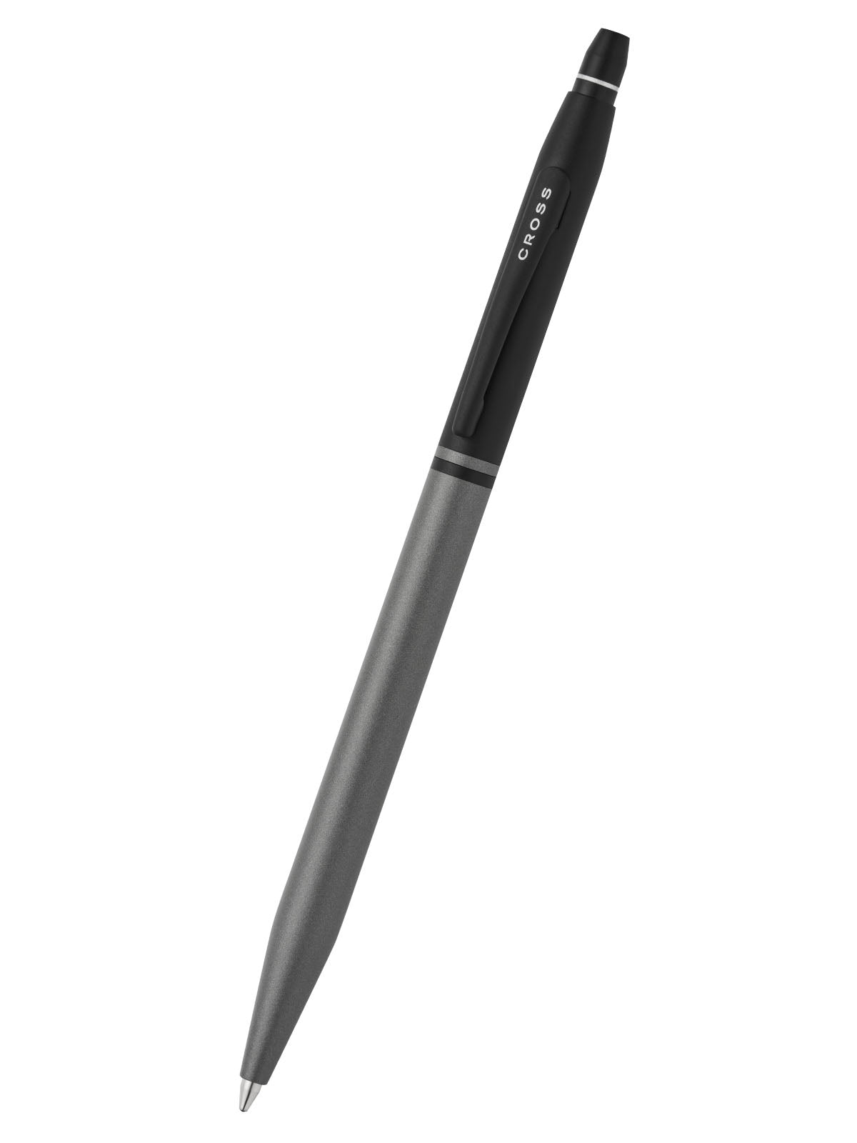 Click Tuxedo Satin Metallic Gray Ballpoint Pen