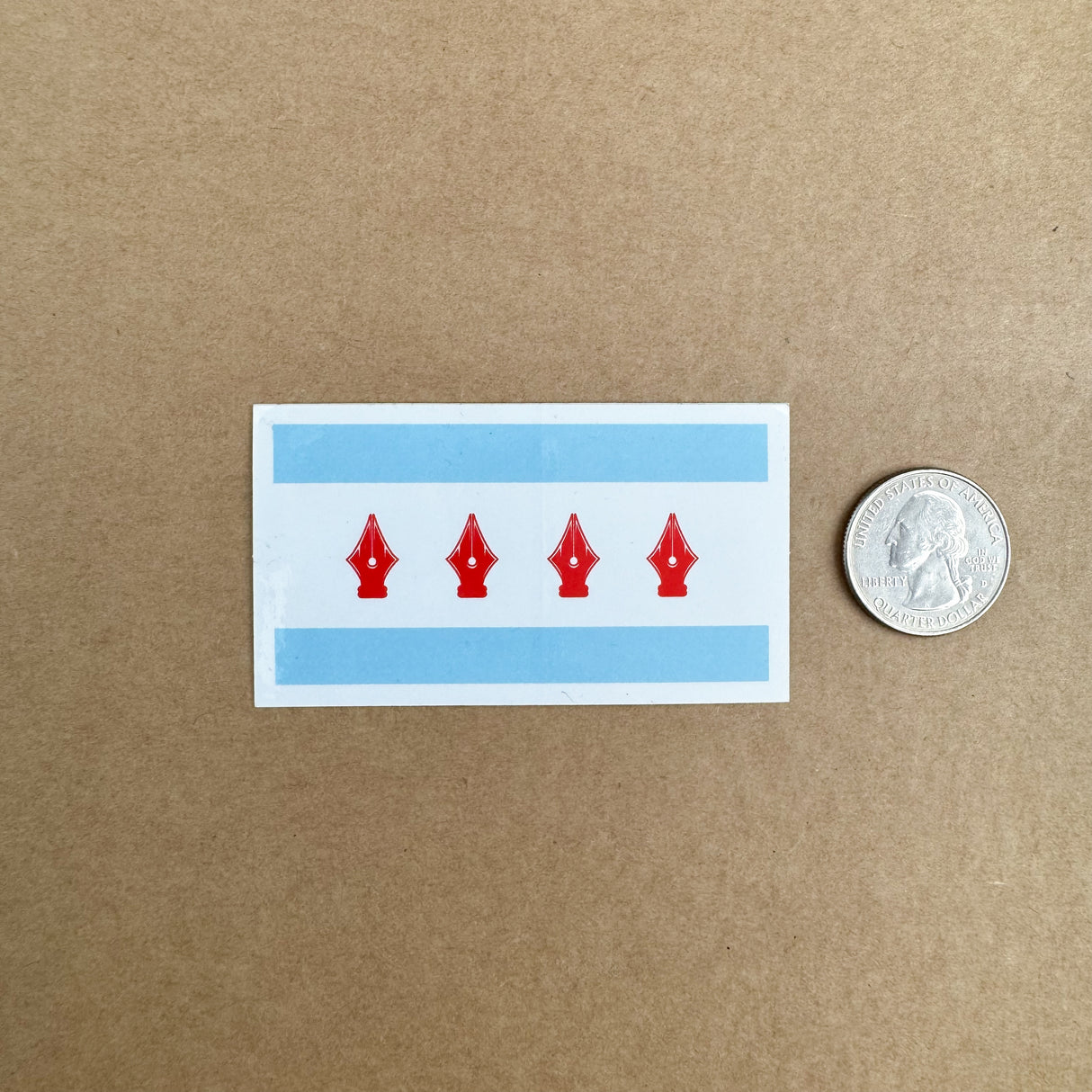 Atlas Stationers Sticker - Chicago Nib Flag