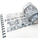 TheCoffeeMonsterzCo Sardine Supper Washi Tape - 12mm