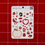 Art By Elowyn You’re the Apple of My Eye 🍎 Apple Sticker Sheet - 5" x 7" Sticker Sheet