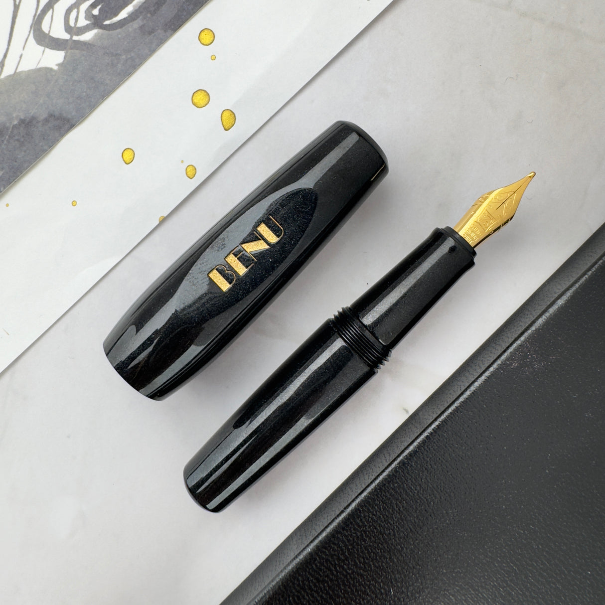Benu Pixie Fountain Pen - Smoky Black