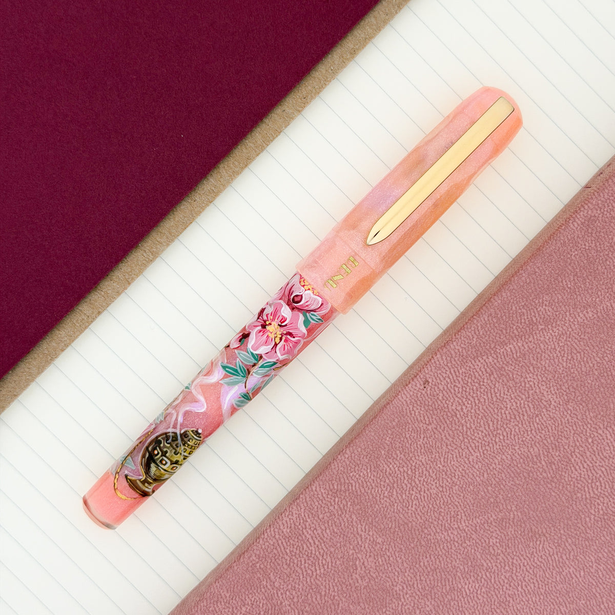 Benu Talisman Fountain Pen - Peach Blossom (Limited Edition)