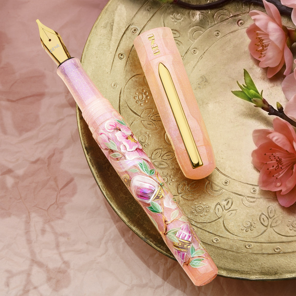 Benu Talisman Fountain Pen - Peach Blossom (Limited Edition)
