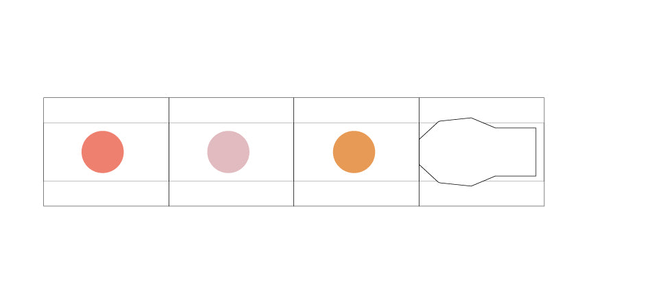 MU Inky Pen - Apricot Orange/Nadeshiko Pink/Bright Peach (BIP001) angle 2