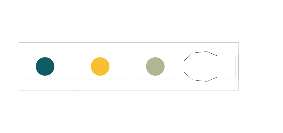 MU Inky Pen - Dry Leaf Green/Sunlight Yellow/Tidewater Green (BIP003) angle 2