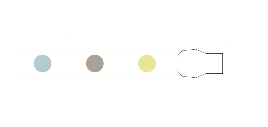 MU Inky Pen - Sunny Yellow/Warm Stone Grey/Dew Blue (BIP006) angle 2