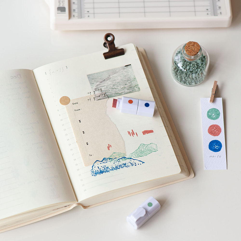 MU Inky Pen - Stone White/Iron Grey/Log Brown (BIP010) angle 2