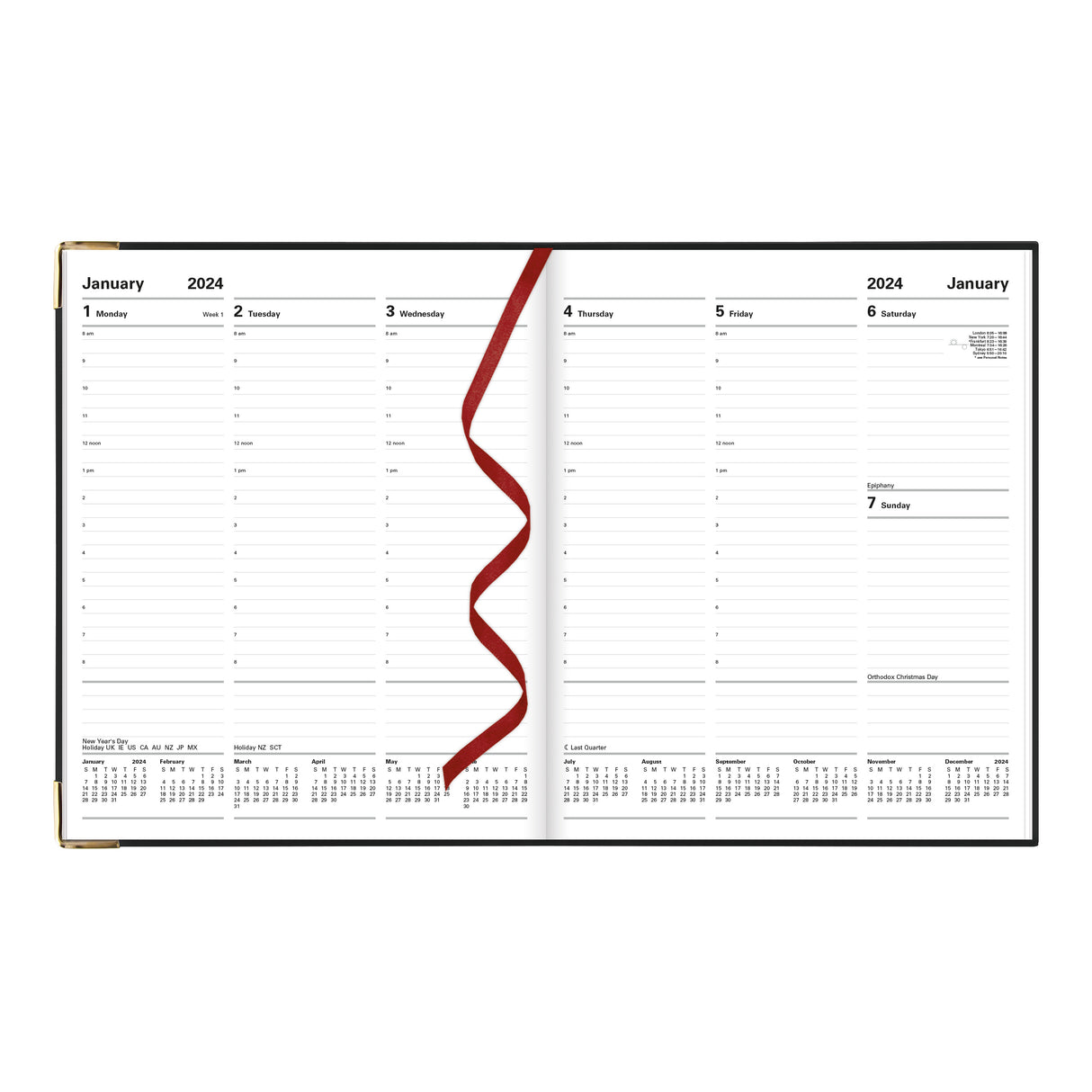 Letts Sterling Week to View Planner - 10 1/4"  x 8 1/4"