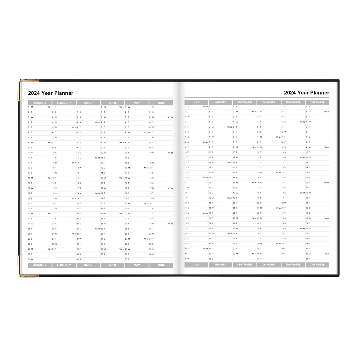 Letts Sterling Week to View Planner - 10 1/4"  x 8 1/4"