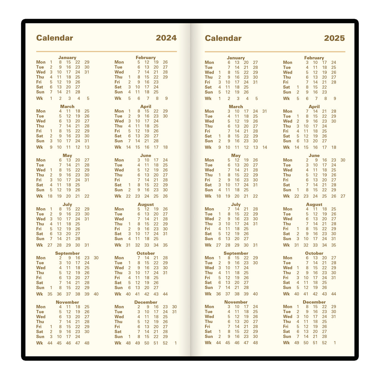 Letts Signature Week to View Vertical Planner - 6 1/2"  x 3 1/4"