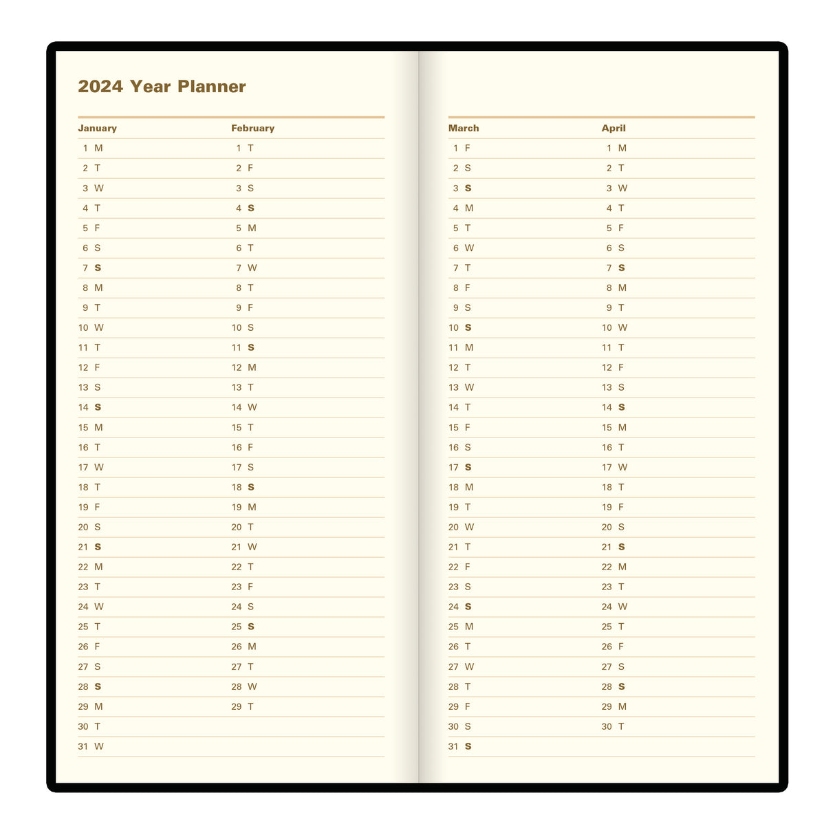 Letts Signature Week to View Vertical Planner - 6 1/2"  x 3 1/4"