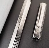 Caran D'Ache Damier Ecridor Fountain Pen - Grey Silver