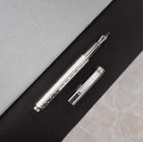 Caran D'Ache Damier Ecridor Fountain Pen - Grey Silver