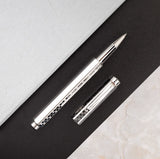 Caran D'Ache Damier Ecridor Rollerball Pen - Grey Silver