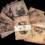 CoraCreaCrafts Sticker & Paper Set - Postal