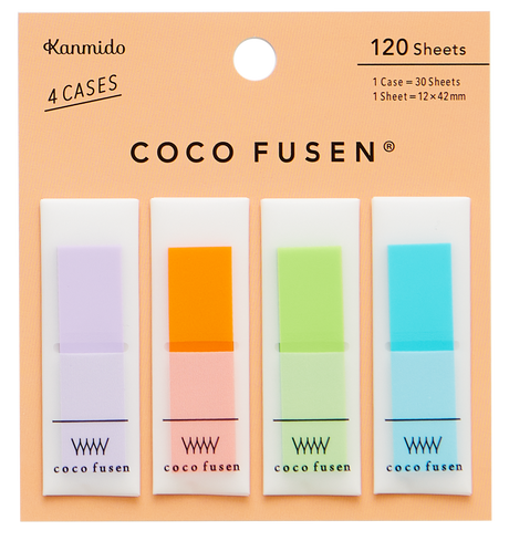 Kanmido Coco Fusen Color Sticky Notes - Medium