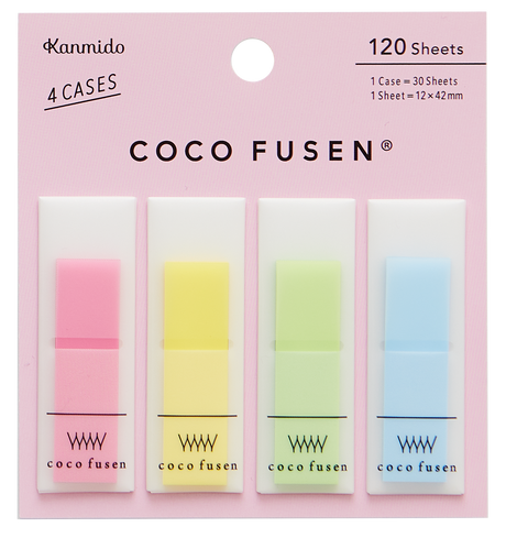 Kanmido Coco Fusen Color Sticky Notes - Medium