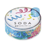 King Jim SODA Transparent Masking Tape -  Party