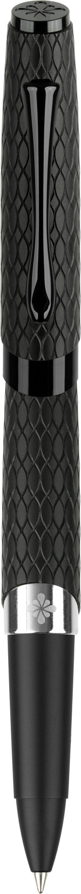 Diplomat Cobra Rollerball Pen - Black Guilloche