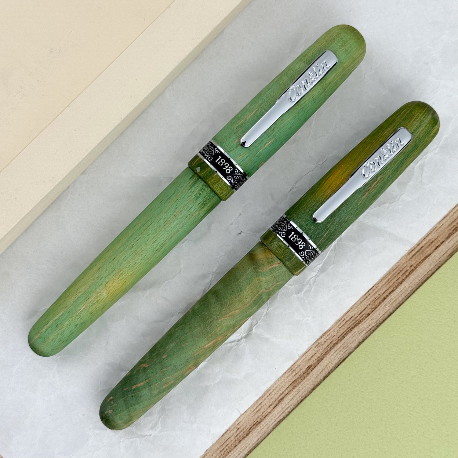 Conklin 1898 Stabilized Wood Rollerball Pen - Matte Green (Limited Edition)