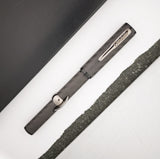 Conklin Mark Twain Crescent Filler Fountain Pen - Stealth Deluxe Carbon Fiber