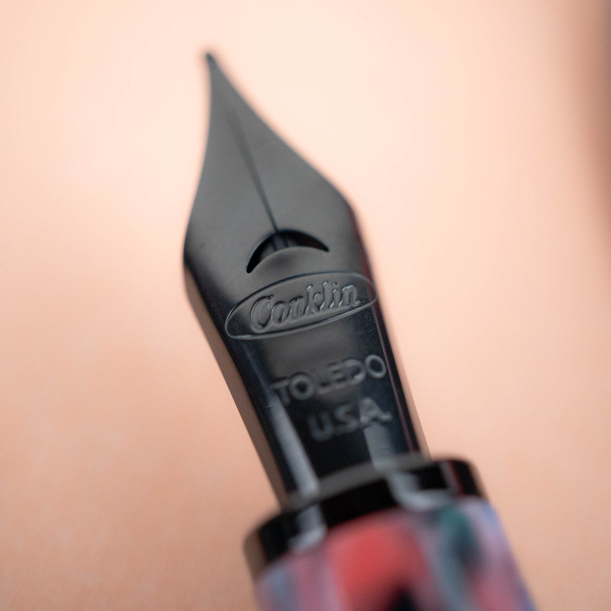 Conklin Streamline Fountain Pen - Peach Tea w/ Gunmetal Trim (Atlas Exclusive) (Limited Edition)