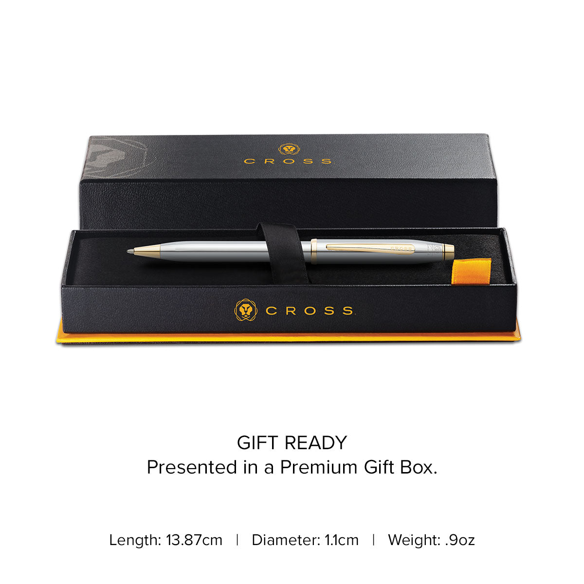 Century II Medalist Ballpoint Pen - gift box and specs