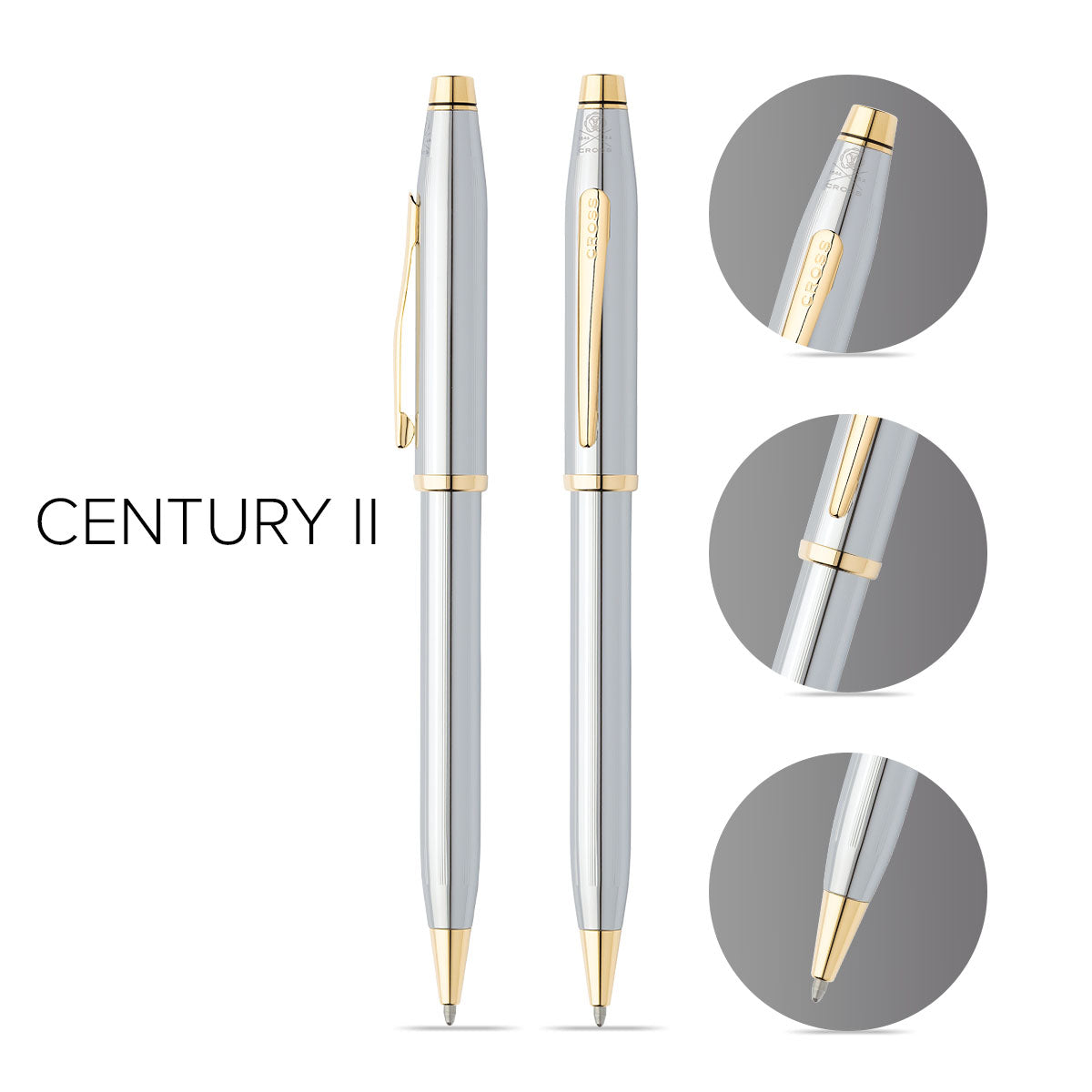 Century II Medalist Ballpoint Pen - info graphic
