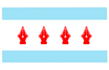 Atlas Stationers Sticker - Chicago Nib Flag