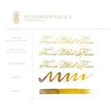 Ferris Wheel Press The Book of Knights Series - Sunforged Solace - 20ml Bottled Ink