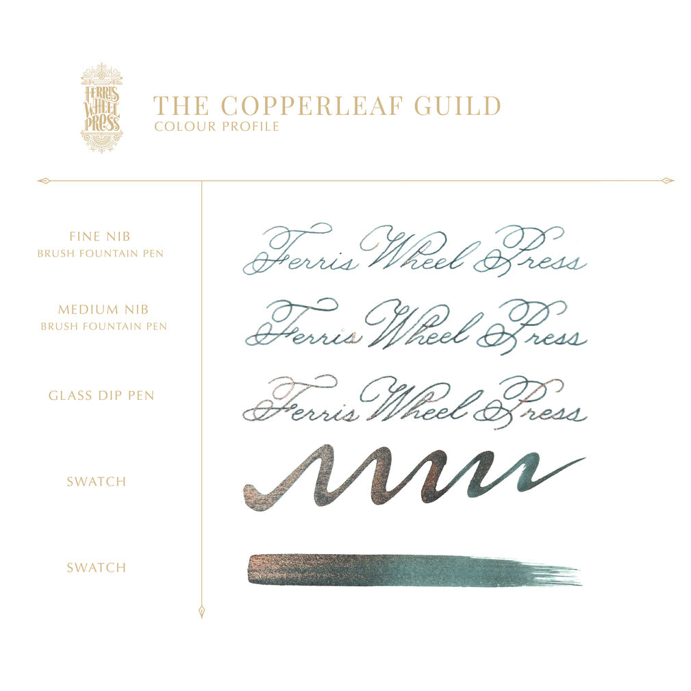 Ferris Wheel Press The Book of Knights Series - Copperleaf Guild - 20ml Bottled Ink