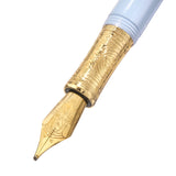 Ferris Wheel Press Masque Fountain Pen and Ink Set - Blue - Double Broad Nib