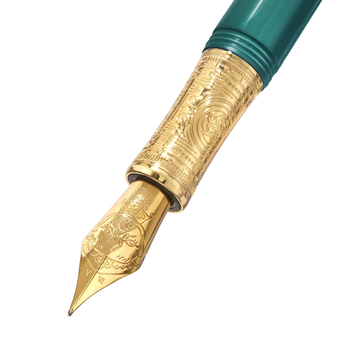 Ferris Wheel Press Masque Fountain Pen and Ink Set - Teal - Extra Fine Nib