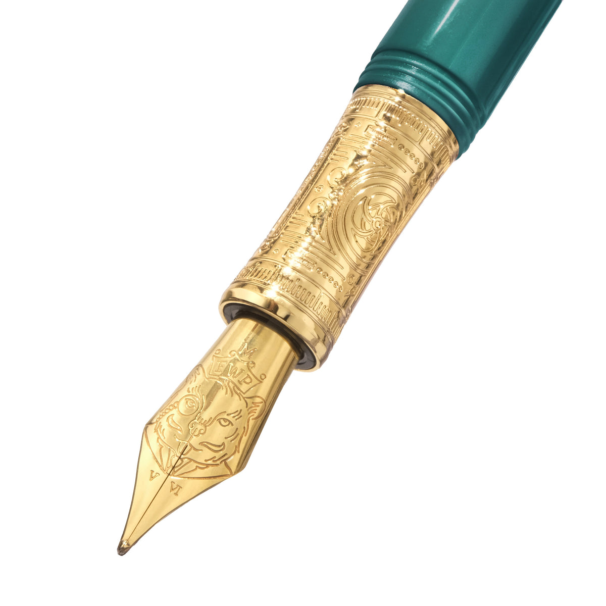 Ferris Wheel Press Masque Fountain Pen and Ink Set - Teal - Medium Nib