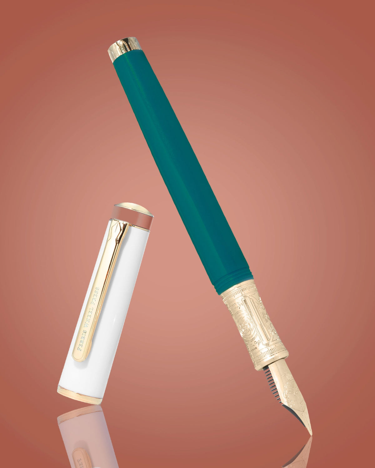 Ferris Wheel Press Masque Fountain Pen and Ink Set - Teal