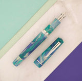 Delta Duna Fountain Pen - Reflection Pool w/ Chrome Trim (Limited Edition)