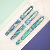 Delta Duna Fountain Pen - Reflection Pool w/ Chrome Trim (Limited Edition)
