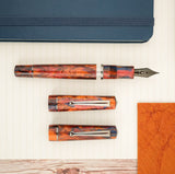 Delta Duna Fountain Pen - Montana Sunset w/ Ruthenium Trim (Limited Edition)