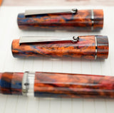Delta Duna Fountain Pen - Montana Sunset w/ Ruthenium Trim (Limited Edition)