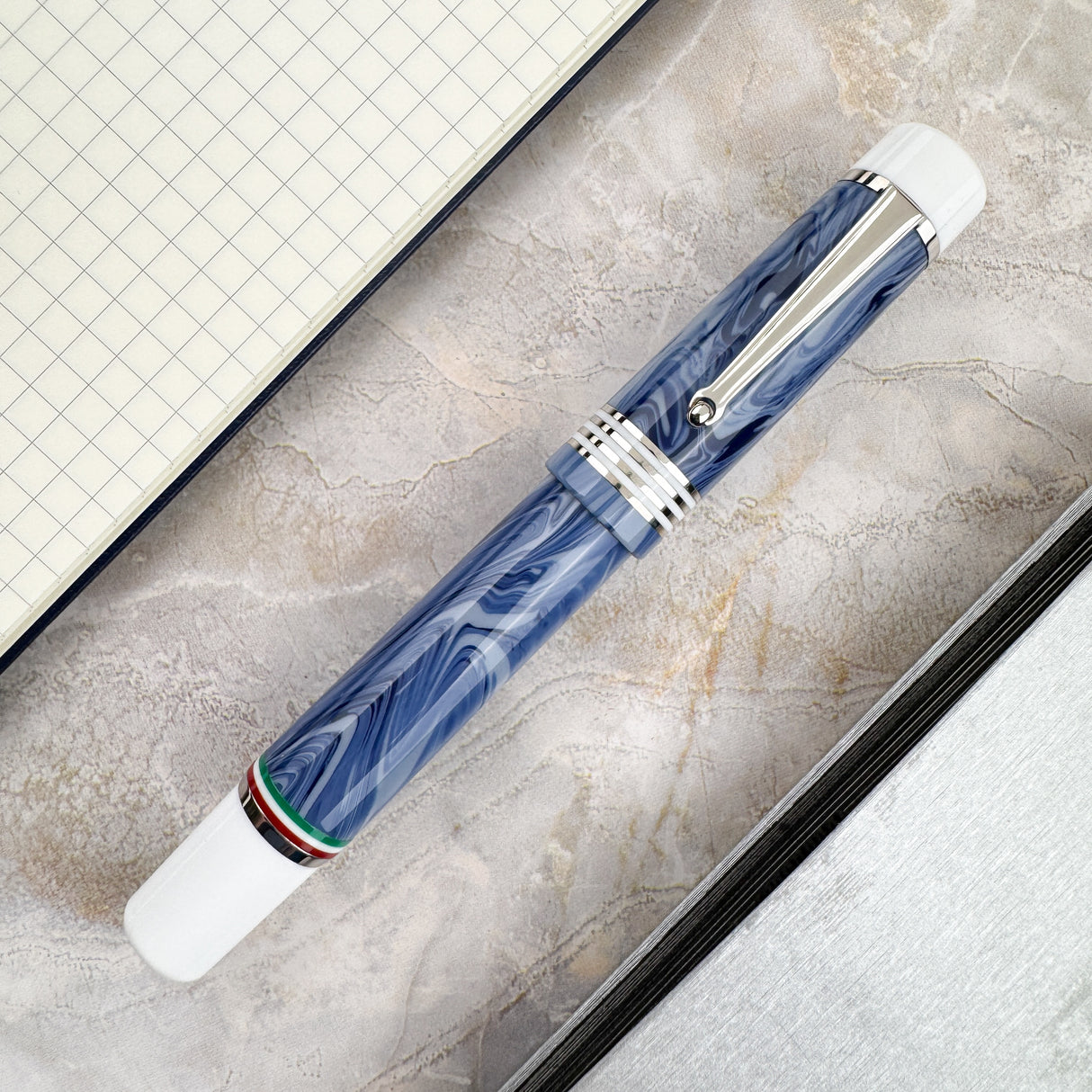 Delta Magic4 Napoli Fountain Pen w/ Palladium Trim (Special Edition)